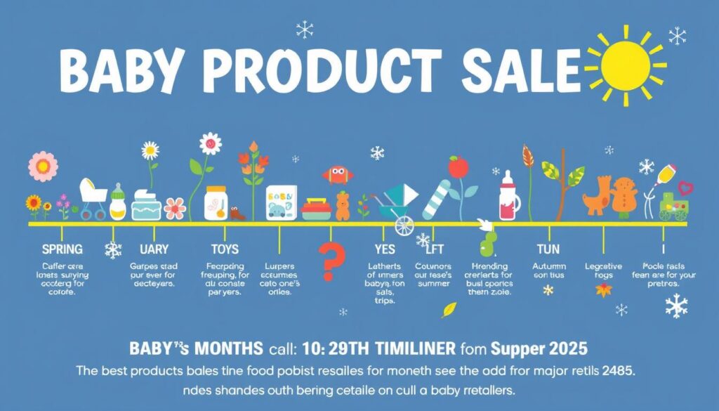 baby product sales timeline